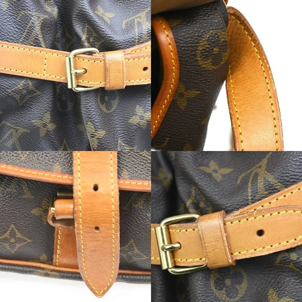 LOUIS VUITTON Saumur 35 Shoulder Bag Monogram Leather BN France M42254 74MA058 - Picture 12 of 16